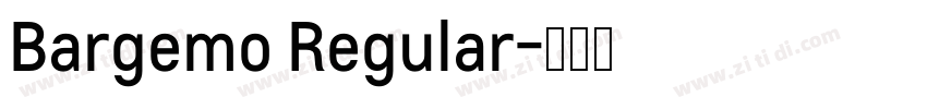 Bargemo Regular字体转换